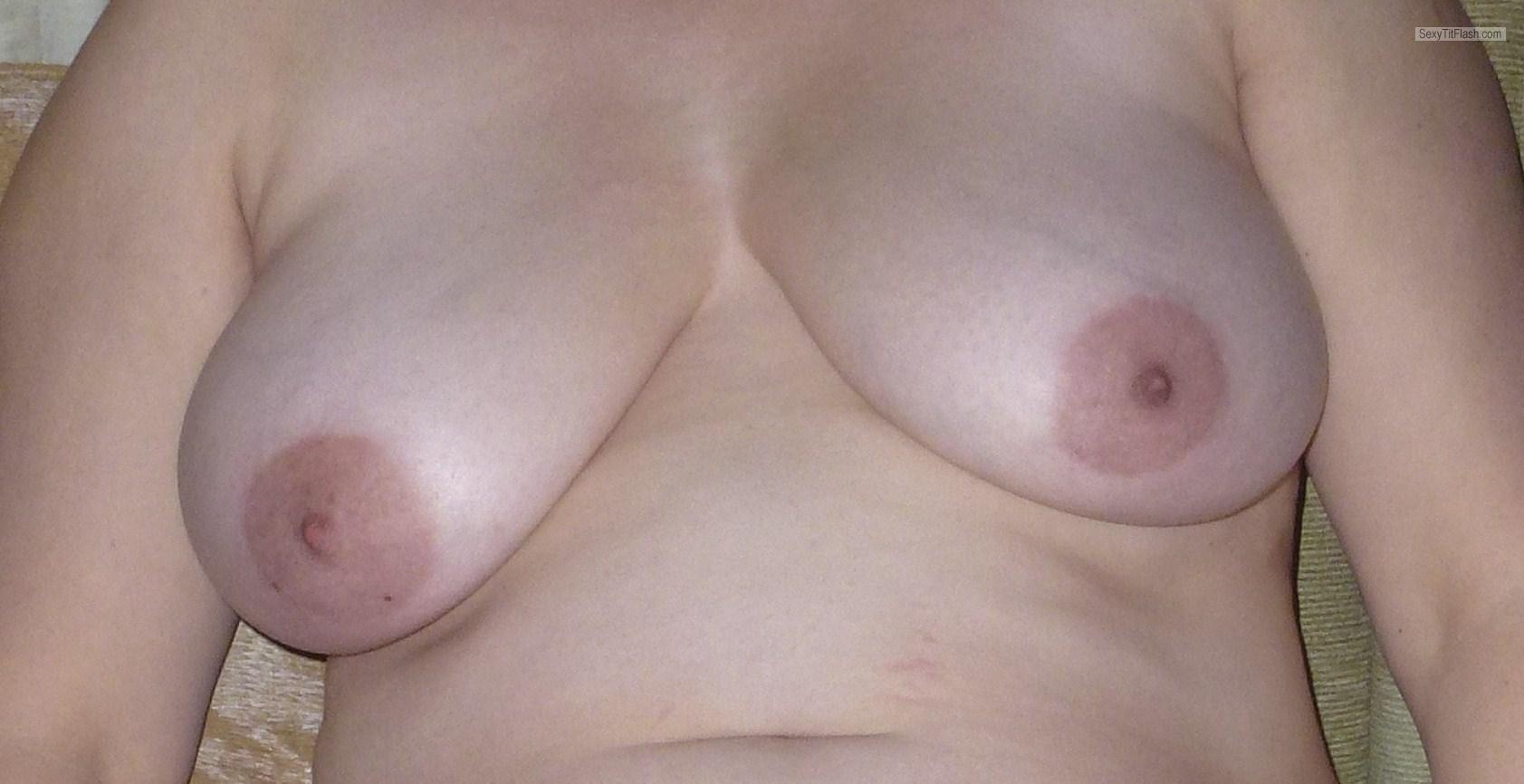 Tit Flash: Wife's Big Tits - BP from United Kingdom